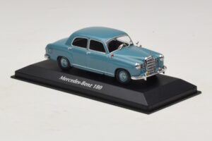Mercedes 180 W120 Blå Maxichamps 1:43 940033102 Metal — billede 3 af 5