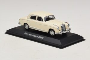 Mercedes 220 S W180 Hvid Maxichamps 1:43 940033000 Metal — billede 3 af 5