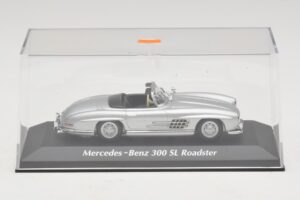 Mercedes 300 SL W198 Roadster Sølv Maxichamps 1:43 940039030 Metal — billede 4 af 5