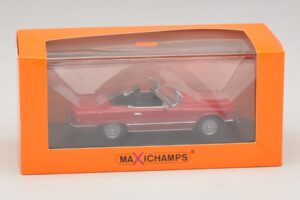Mercedes 350 SL R107 Rød Maxichamps 1:43 940033432 Metal — billede 5 af 5