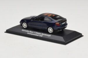 Mercedes C-Class Sportscoupe CL203 Blue Metallic Bundespressball Minichamps 1:43 MB010 Metal — billede 3 af 5