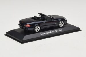 Mercedes SL R230 Blå Metallic Maxichamps 1:43 940037531 Metal — billede 2 af 5