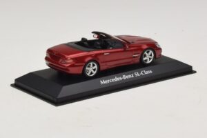 Mercedes SL R230 Rød Metallic Maxichamps 1:43 940037530 Metal — billede 2 af 5