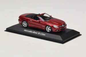 Mercedes SL R230 Rød Metallic Maxichamps 1:43 940037530 Metal — billede 3 af 5