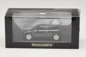 Mini Cooper S R53 Mørkegrøn Med Sort Tag Minichamps 1:43 MINI023 Metal — billede 5 af 5