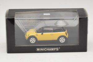 Mini Cooper S R53 Gul Med Sort Tag Minichamps 1:43 MINI031 Metal — billede 4 af 4
