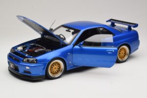 Nissan Skyline GT-R R34 V-Spec II Blå Metallic BBS Fælge KK-Scale 1:12 KKDC120211-2 Metal — billede 2 af 8