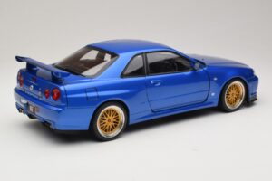 Nissan Skyline GT-R R34 V-Spec II Blå Metallic BBS Fælge KK-Scale 1:12 KKDC120211-2 Metal — billede 3 af 8