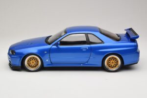 Nissan Skyline GT-R R34 V-Spec II Blå Metallic BBS Fælge KK-Scale 1:12 KKDC120211-2 Metal — billede 4 af 8