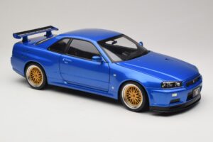 Nissan Skyline GT-R R34 V-Spec II Blå Metallic BBS Fælge KK-Scale 1:12 KKDC120211-2 Metal — billede 6 af 8