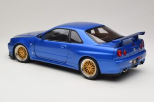 Nissan Skyline GT-R R34 V-Spec II Blå Metallic BBS Fælge KK-Scale 1:12 KKDC120211-2 Metal — billede 7 af 8