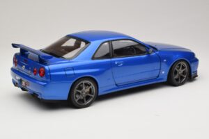 Nissan Skyline GT-R R34 V-Spec II Blå Metallic OEM Fælge KK-Scale 1:12 KKDC120211-1 Metal — billede 3 af 8