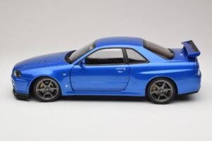 Nissan Skyline GT-R R34 V-Spec II Blå Metallic OEM Fælge KK-Scale 1:12 KKDC120211-1 Metal — billede 4 af 8