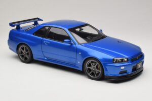 Nissan Skyline GT-R R34 V-Spec II Blå Metallic OEM Fælge KK-Scale 1:12 KKDC120211-1 Metal — billede 6 af 8