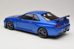 Nissan Skyline GT-R R34 V-Spec II Blå Metallic OEM Fælge KK-Scale 1:12 KKDC120211-1 Metal — billede 7 af 8