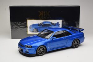 Nissan Skyline GT-R R34 V-Spec II Blå Metallic OEM Fælge KK-Scale 1:12 KKDC120211-1 Metal — billede 8 af 8