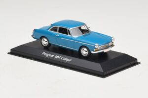 Peugeot 404 Coupé Blå Maxichamps 1:43 940112921 Metal — billede 3 af 5