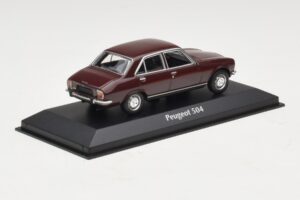 Peugeot 504 Mørkerød Maxichamps 1:43 940112500 Metal — billede 2 af 5