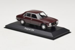 Peugeot 504 Mørkerød Maxichamps 1:43 940112500 Metal — billede 3 af 5
