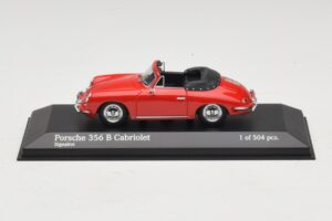 Porsche 356 B Cabriolet Rød Minichamps 1:43 400064331 Metal