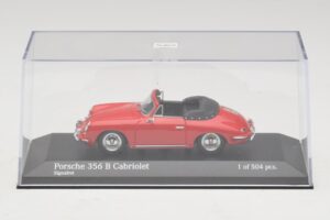 Porsche 356 B Cabriolet Rød Minichamps 1:43 400064331 Metal — billede 4 af 5