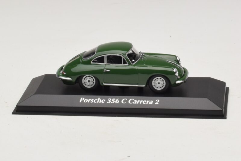 Porsche 356C Carrera 2 Mørkegrøn Maxichamps 1:43 940062360 Metal