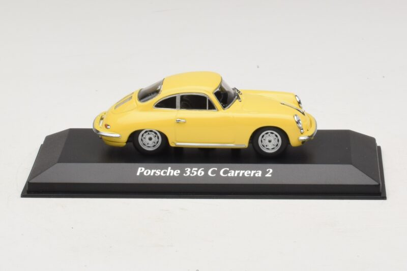 Porsche 356C Carrera 2 Gul Maxichamps 1:43 940062361 Metal