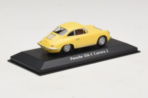 Porsche 356C Carrera 2 Gul Maxichamps 1:43 940062361 Metal — billede 2 af 5