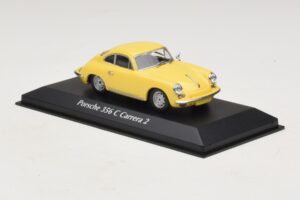 Porsche 356C Carrera 2 Gul Maxichamps 1:43 940062361 Metal — billede 3 af 5