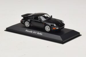 Porsche 911 964 Turbo Sort Maxichamps 1:43 940069101 Metal — billede 3 af 5