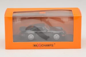 Porsche 911 964 Turbo Sort Maxichamps 1:43 940069101 Metal — billede 5 af 5