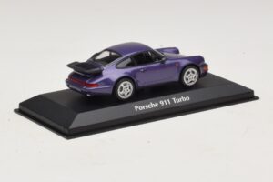 Porsche 911 964 Turbo Lilla Metallic Maxichamps 1:43 940069100 Metal — billede 2 af 5