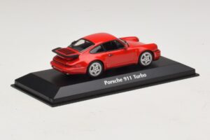 Porsche 911 964 Turbo Rød Maxichamps 1:43 940069102 Metal — billede 2 af 5
