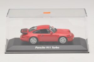 Porsche 911 964 Turbo Rød Maxichamps 1:43 940069102 Metal — billede 4 af 5