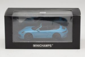Porsche 911 991.1 Carrera 4 GTS Cabriolet Blå Minichamps 1:43 410067332 Metal — billede 5 af 5