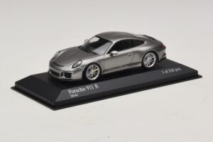 Porsche 911 991.1 R Sølv Minichamps 1:43 410066224 Metal — billede 2 af 5