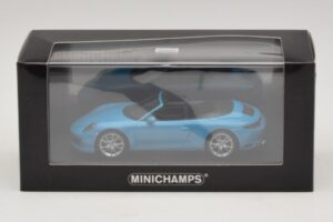Porsche 911 991.2 Carrera 4 Cabriolet Blå Minichamps 1:43 410067232 Metal — billede 5 af 5