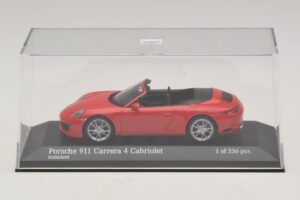 Porsche 911 991.2 Carrera 4 Cabriolet Rød Minichamps 1:43 410067230 Metal — billede 4 af 5