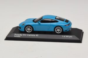 Porsche 911 991.2 Carrera 4S Blå Minichamps 1:43 410067242 Metal