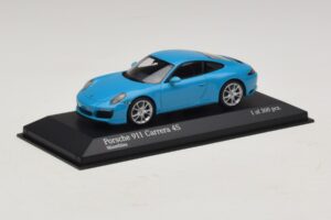 Porsche 911 991.2 Carrera 4S Blå Minichamps 1:43 410067242 Metal — billede 2 af 5