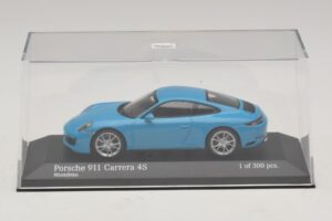 Porsche 911 991.2 Carrera 4S Blå Minichamps 1:43 410067242 Metal — billede 4 af 5