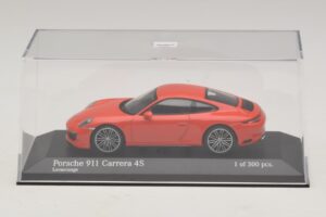 Porsche 911 991.2 Carrera 4S Orange Minichamps 1:43 410067241 Metal — billede 4 af 5