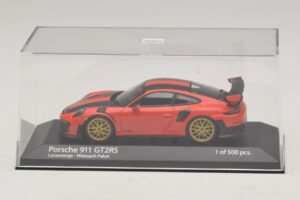 Porsche 911 991.2 GT2 RS Weissach Package Orange Minichamps 1:43 410067224 Metal — billede 4 af 5