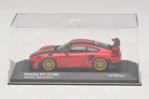 Porsche 911 991.2 GT2 RS Weissach Package Rød Minichamps 1:43 410067221 Metal — billede 4 af 5