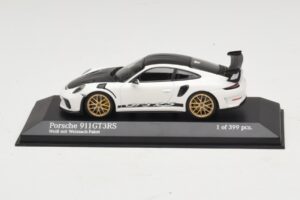 Porsche 911 991.2 GT3 RS Hvid Med Weissach Package Minichamps 1:43 410067022 Metal