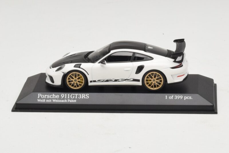 Porsche 911 991.2 GT3 RS Hvid Med Weissach Package Minichamps 1:43 410067022 Metal
