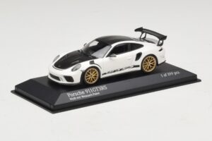 Porsche 911 991.2 GT3 RS Hvid Med Weissach Package Minichamps 1:43 410067022 Metal — billede 2 af 5