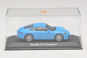 Porsche 911 991 Carrera S Blå Maxichamps 1:43 940060220 Metal — billede 4 af 5