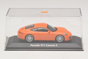 Porsche 911 991 Carrera S Orange Maxichamps 1:43 940060221 Metal — billede 4 af 5
