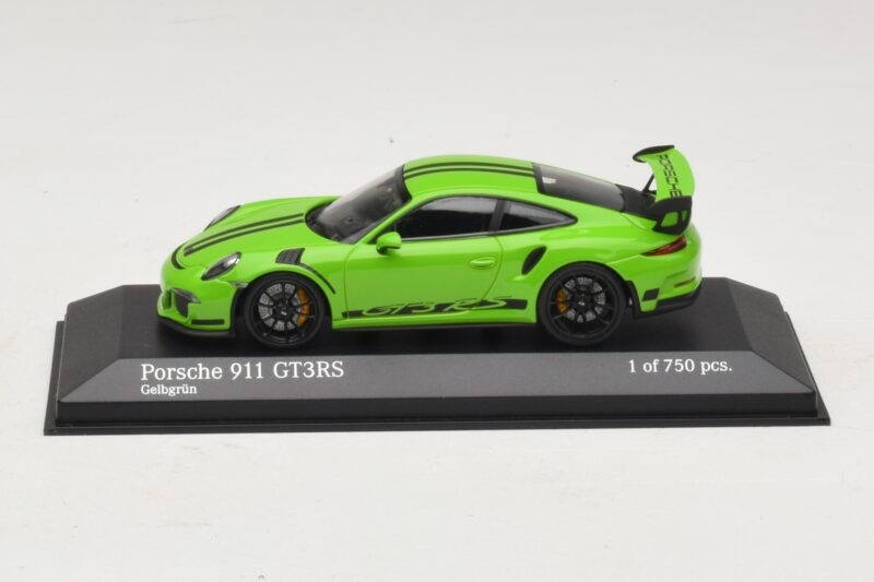 Porsche 911 991 GT3 RS Grøn Minichamps 1:43 410063224 Metal